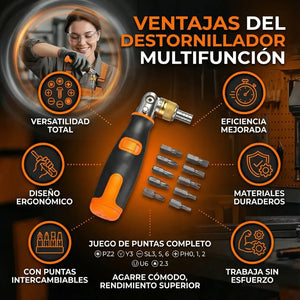 DESTORNILLADOR MULTIFUNCIONAL 10 EN 1 PRO