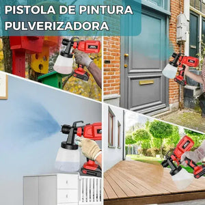 PULVERIZADORA INALAMBRICA PAINT PRO + 2 BATERIAS