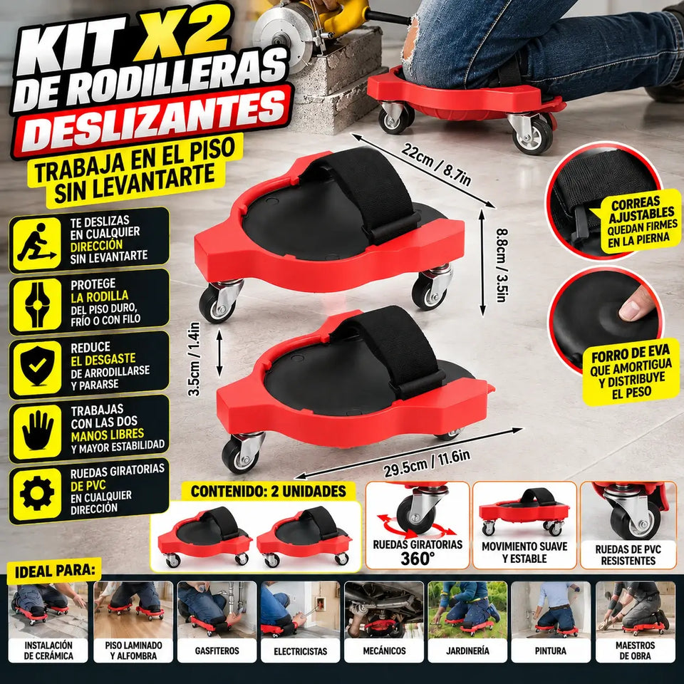 KIT X2 DE RODILLERAS DESLIZANTES