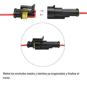 kit de 352 Conectores Eléctricos Resistentes al Agua