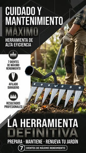 Cabezal Rastrillo de Púas Triangulares