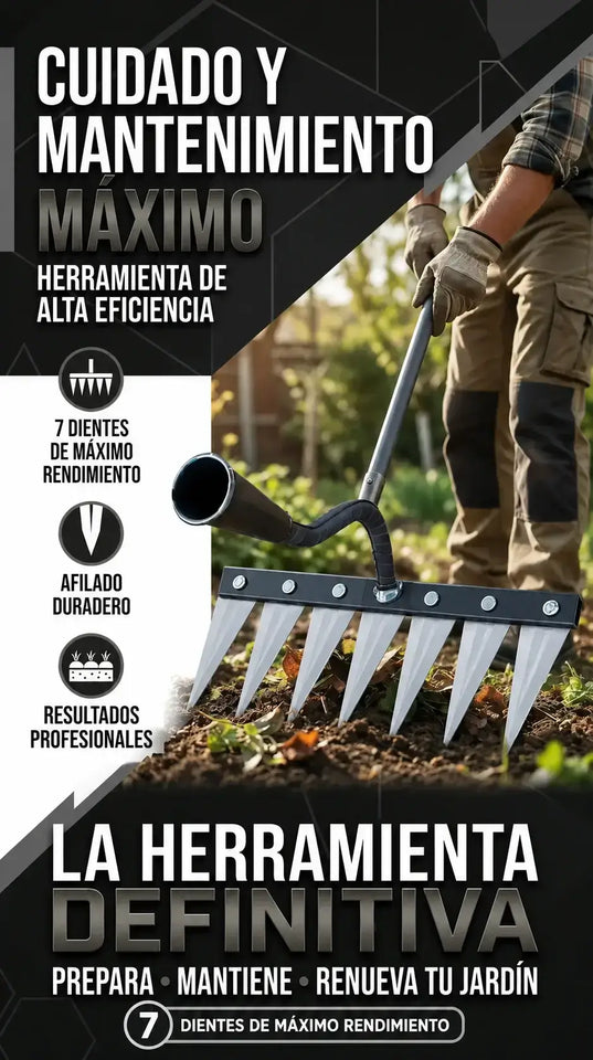 Cabezal Rastrillo de Púas Triangulares