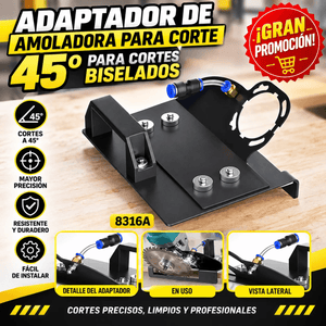 ADAPTADOR DE AMOLADORA PARA CORTE 45°