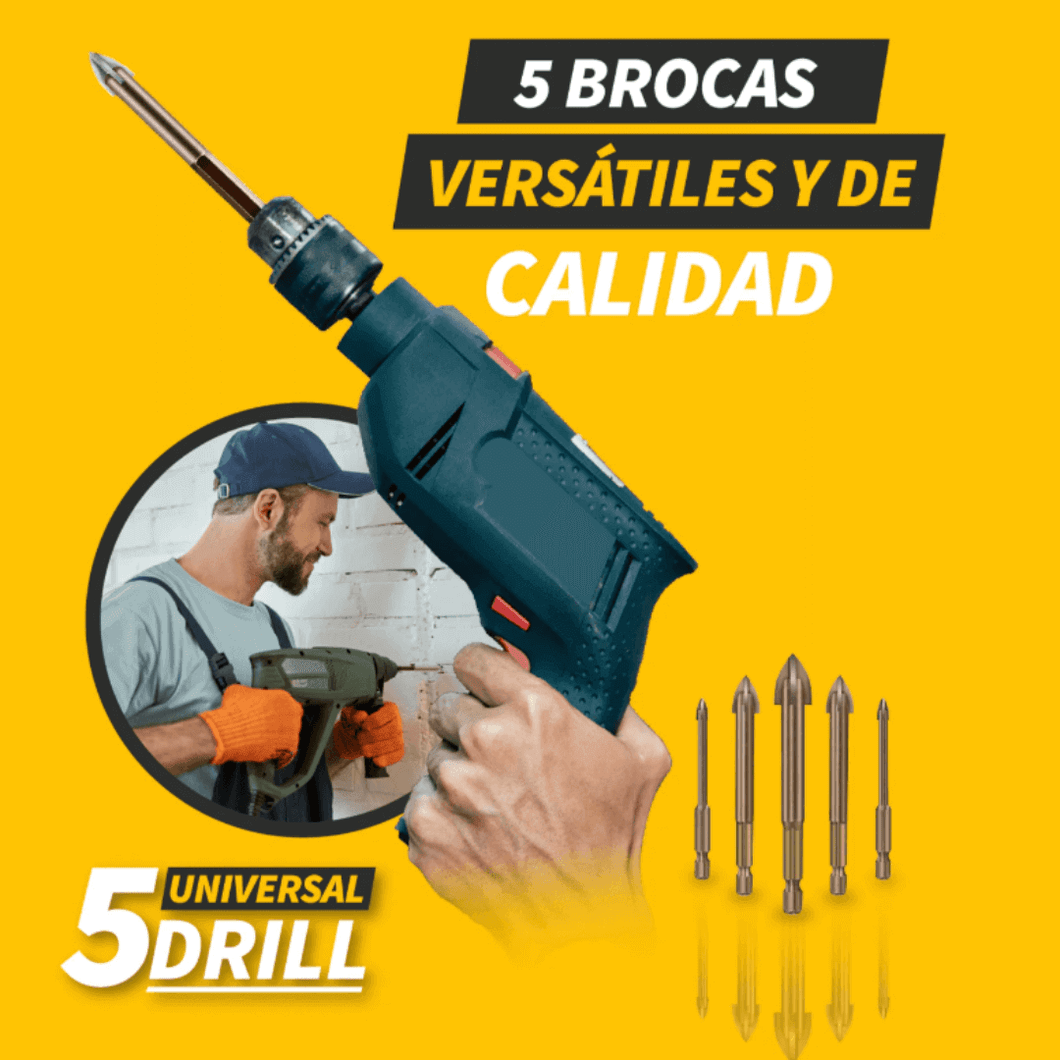 KIT DE 5 BROCAS UNIVERSAL DRILL