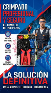 Kit Crimpadora para Terminales Eléctricos 1200 PCS