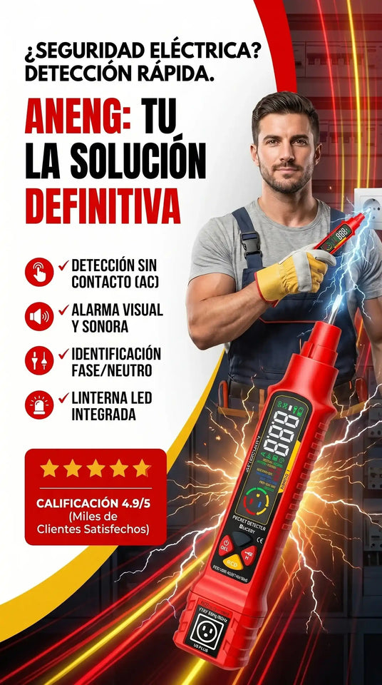 Probador de Corriente Eléctrica Digital