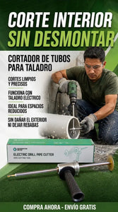 CORTADOR DE TUBOS PARA TALADRO