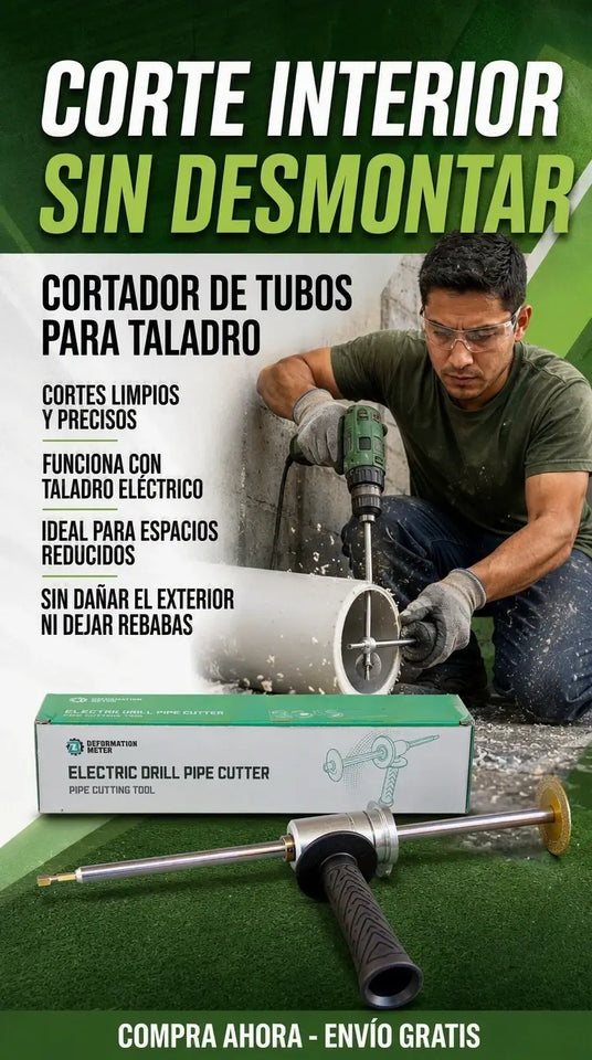 CORTADOR DE TUBOS PARA TALADRO