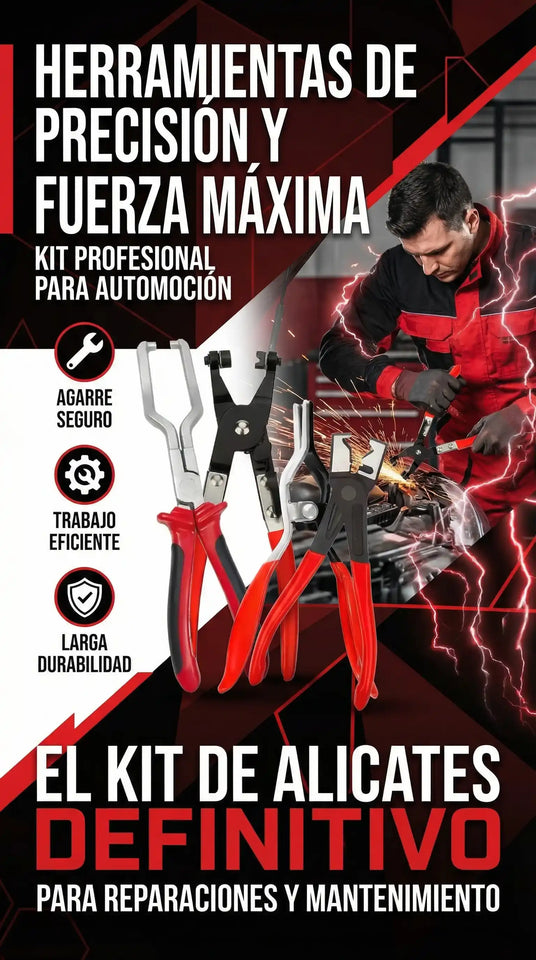 Kit de Alicates para Mangueras y Abrazaderas