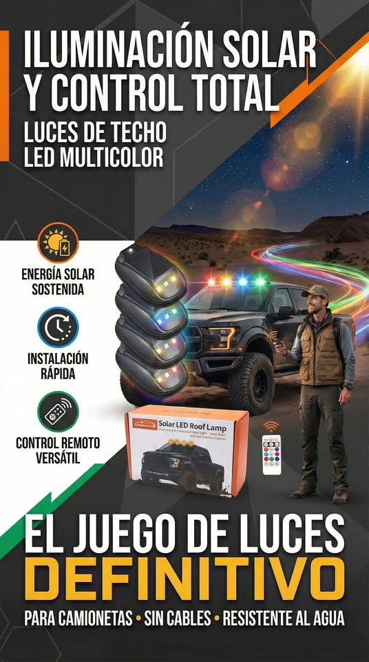 kit x4 de Luces Estroboscópicas Solares