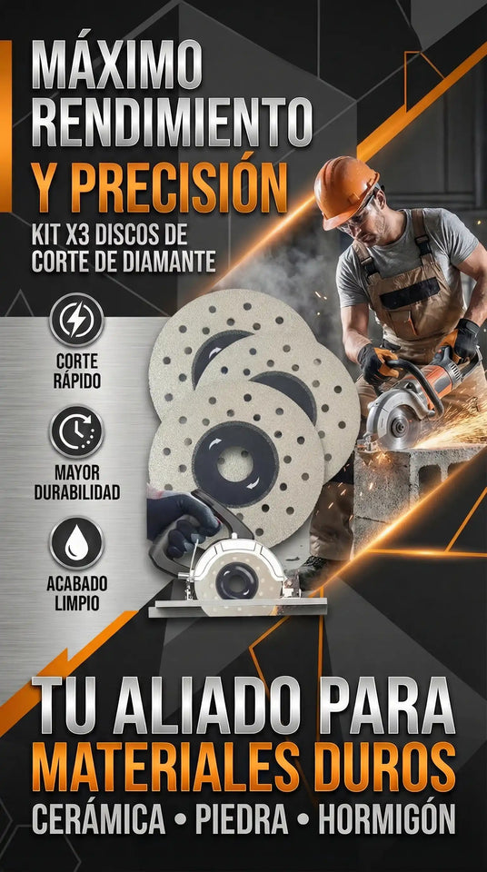PACK X3 Discos Diamantado