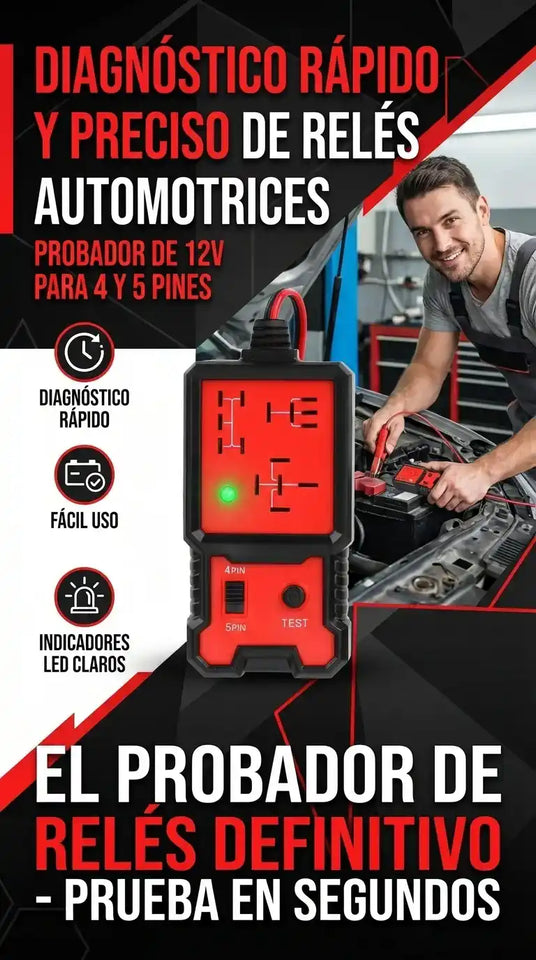 Probador de Relé Automotriz